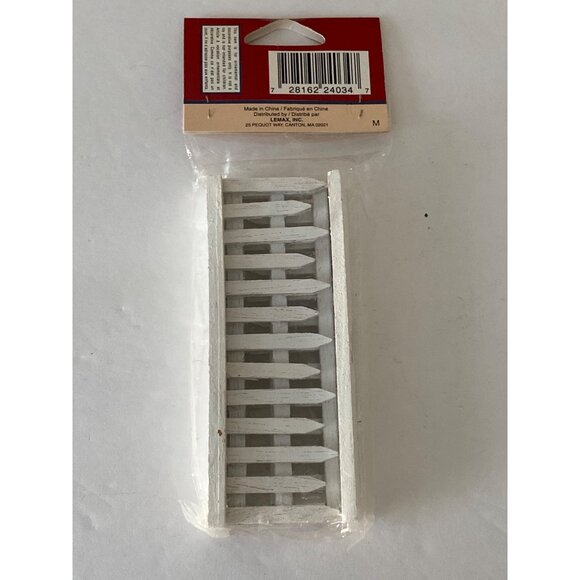 VTG Doll House Miniature Picket Fence Outside Village Decor Accessory Shadow Box - Picture 6 of 13